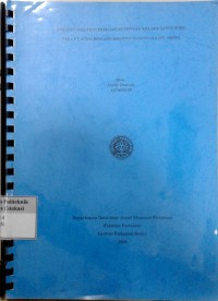 Analisis strategi pemasaran minyak kelapa sawit (cpo) pada pt agro bintang dharma nusantara (pt. abdn)