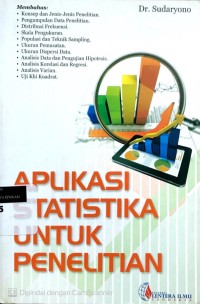Aplikasi statistika untuk penelitian