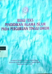 Buku teks pendidikan agama Islam pada perguruan tinggi umum