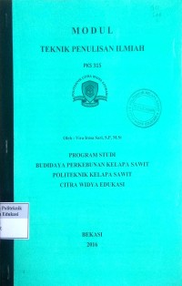 Teknik penulisan ilmiah: modul